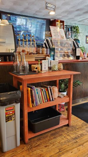barista area at Apothica Cafe in Cumberland