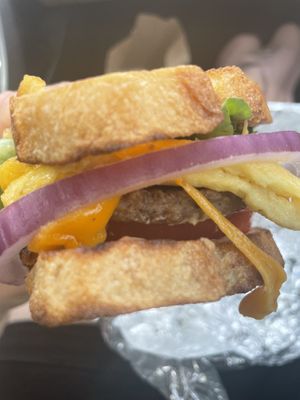 Fuego on sourdough - amazing!   at Apothica Cafe in Cumberland