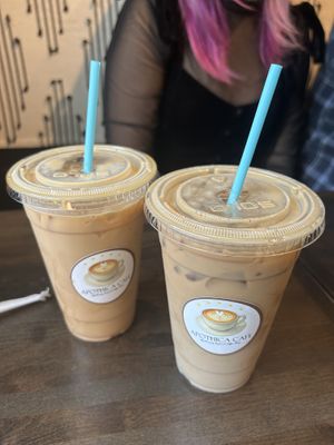 Iced lattes at Apothica Cafe in Cumberland