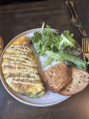 Verde veggie omelette at Apothica Cafe in Cumberland