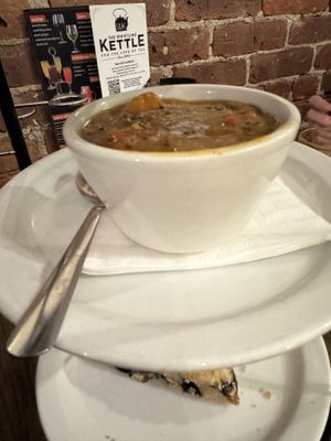 Sweet potato black bean quinoa chilii  at The Whistling Kettle in Ballston Spa