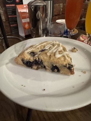 Blueberry lemon scone  at The Whistling Kettle in Ballston Spa