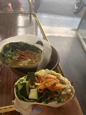 Vegan wrap at La Bohême in Cordoba