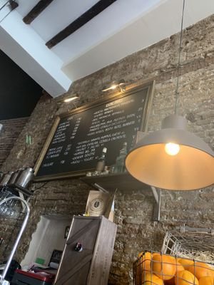 Menu for food and drinks  at La Bohême in Cordoba