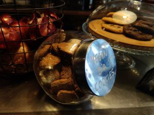 Organic vegan cookies at La Bohême in Cordoba