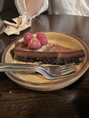 Tarta de chocolate negro (vegana)  at La Bohême in Cordoba