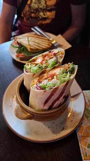 Vegan hot dog at La Bohême in Cordoba