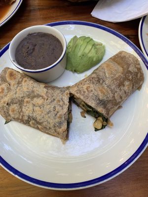 Whole wheat tortilla   at La Cueva del Chango in Playa Del Carmen