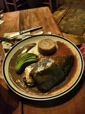 Stuffed publano at La Cueva del Chango in Playa Del Carmen