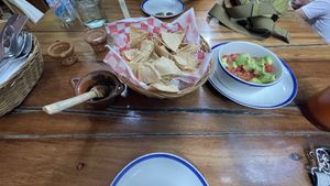 Nachos mit Pico de gallo   at La Cueva del Chango in Playa Del Carmen