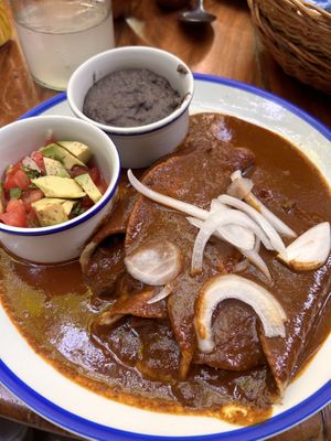 Enchiladas Vegano  at La Cueva del Chango in Playa Del Carmen