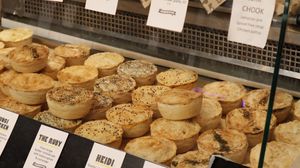 Range of pies on offer at Pieminister in Stroud