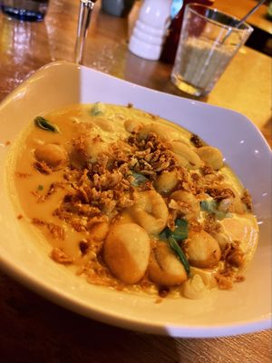 Cheese gnocchi at Pastan Barbican in London