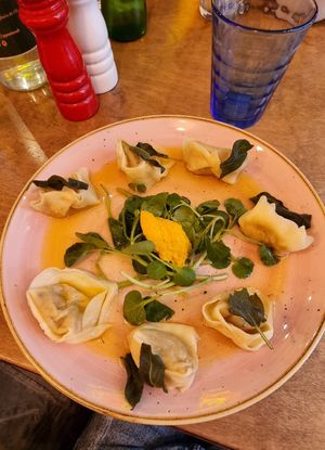 Pumpkin tortellini at Pastan Barbican in London