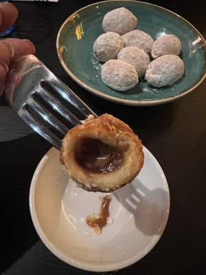 Speculoos mini doughnut balls  at Pastan Barbican in London
