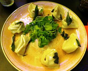 Smooth operator (pumpkin/sage tortellini) at Pastan Barbican in London