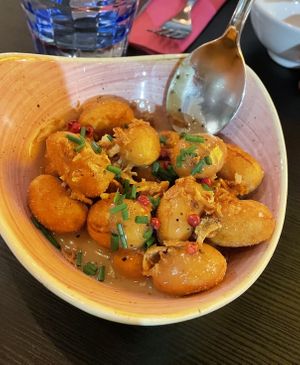 Loaded gnocchi   at Pastan Barbican in London