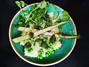 Green Velvet (I requested less sauce, usually has more) at Pastan Barbican in London