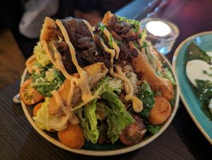 Shiitake Caesar salad at Pastan Barbican in London