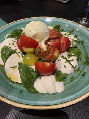 Vegan mozzarella 👍  at Pastan Barbican in London