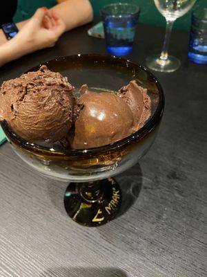 Chocolate ice cream 🍨   at Pastan Barbican in London