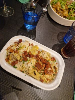 Comfort you (like mac and cheese with lardons) at Pastan Barbican in London
