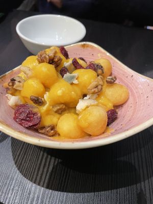 Gnocchi with cheese  at Pastan Barbican in London