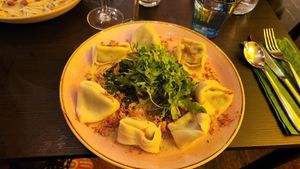 Spinach tortellini at Pastan Barbican in London