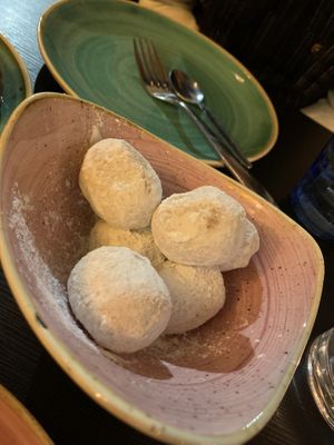 Biscoff dough balls  at Pastan Barbican in London