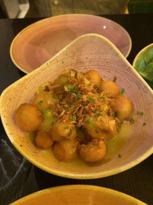 Loaded gnocchi (plant-based cheese)  at Pastan Barbican in London