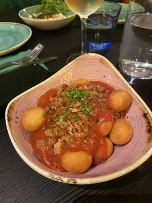 Loaded gnocchi (pomodoro)  at Pastan Barbican in London