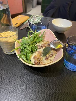 Mushroom ravioli (starter) #Veganuary at Pastan Barbican in London