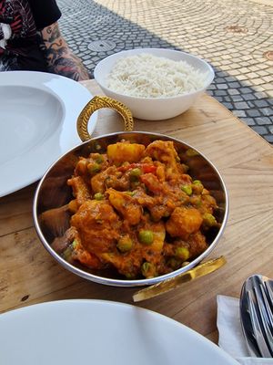 Aloo ghobi at Zaika in Ljubljana