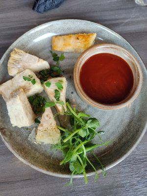 Jack fruit was so yum! at Olive Tree Brasserie in Lytham St Annes