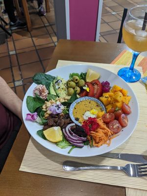 house salad at Hierbas Dulces in Gijon