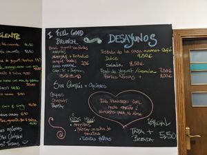 menu at Hierbas Dulces in Gijon