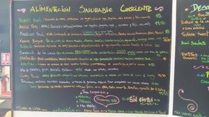 Menu at Hierbas Dulces in Gijon