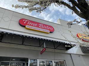 Sign at Time Bistro in Seattle