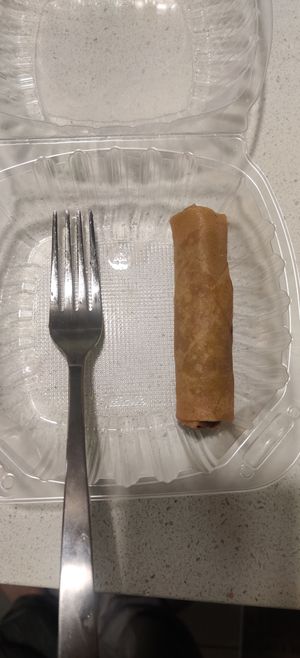 Crispy spring roll (forgot to take a photo at the start!) at Time Bistro in Seattle