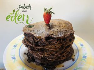 Vegan Chocolate Pancakes at Back2Eden in Boquete