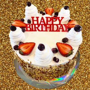 Vegan tres leches with berries on top 😍 at Casa de Vegan in Riverside