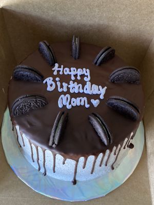 Vegan Oreo cake with drip  at Casa de Vegan in Riverside