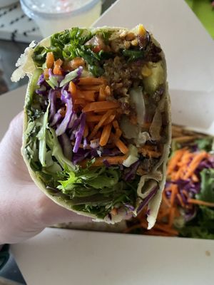 Closeup pic of said wrap  at Recess in Tillamook