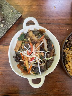 Stir fried noodles  at Sangha Vegetarian Restaurant in Da Nang