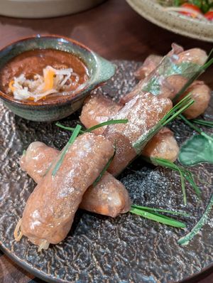 Rolls at Sangha Vegetarian Restaurant in Da Nang
