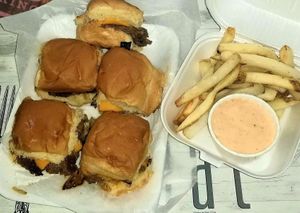 Vegan sliders  at Phatty Veez in Newport News