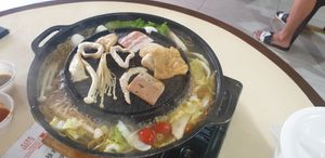 BBQ food with Mushroom Soup Base at Vegetarian THAI Sukata 素烧烤 in Central Singapore