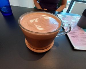 Hot chocolate at Fitology Kitchen in Chislehurst