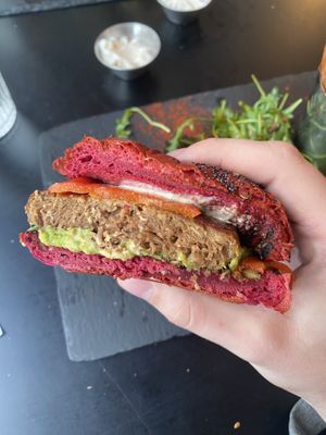 Plant-Based Burger #Veganuary at Fitology Kitchen in Chislehurst