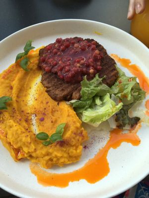 Seitan steak at Novabistro in Minsk